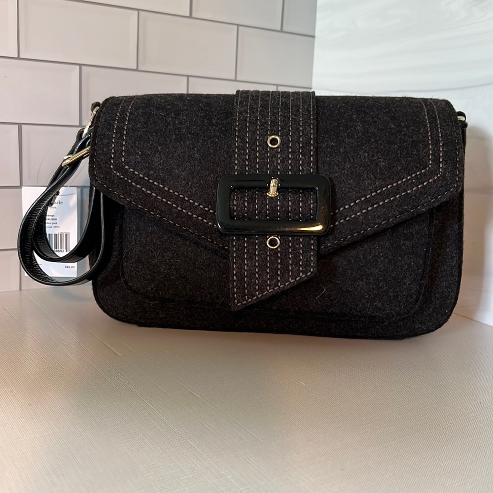 NWT Kate Spade Raleigh Walker Park Wool Handbag